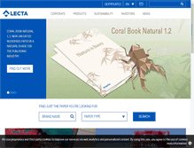 Tablet Screenshot of lecta.com